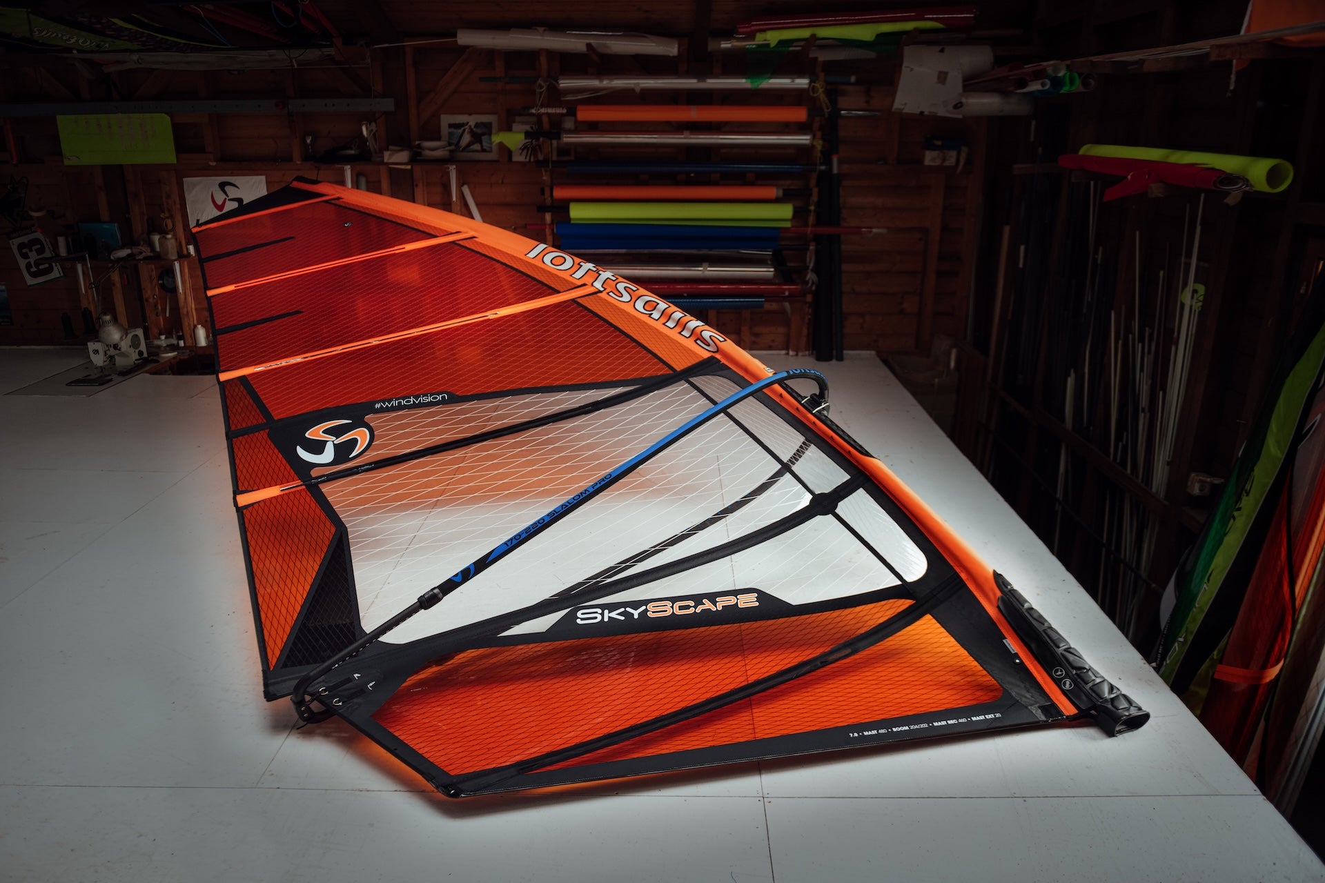 2023 Loftsail Skysacpe in loft studio in Tarifa