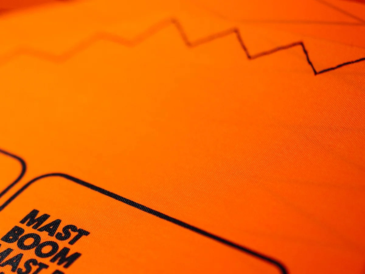 Mastsleeve Material Orange Width 1.45m p/m